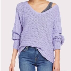 Free People | We The Free Thien Hacci Raw Seams Sweater Size XS